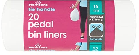 Morrisons Pedal Bin Liners Pack, 20 Count (Pack of 1)