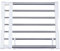 BAOYOUNI Extendable Closet Shelf Rod Clothes Hanger Organizer Heavy Duty Metal Storage Rack DIY Separator Divider (45-70cm)