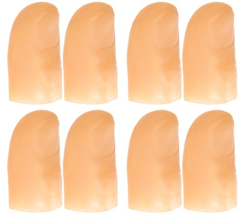 LEDMOMO Magischer Finger-Trick-Daumen-Tipp-Licht-weiche Finger-Lichter für Kinder Super heller blinkender Finger-Lampe (rotes Licht) 4pcs