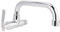 G1 / 2inch Grifo de agua fría Montado en la pared Lavabo de plata simple Lavabo Grifo para cocina casera(1#)