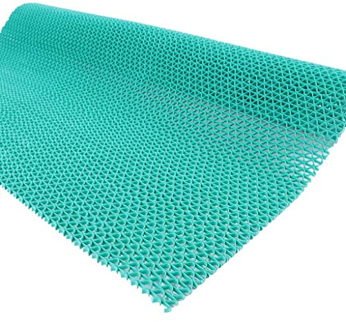 ZHWNGXO Badteppich Lou Empty Grid Design Kunststoff Leicht zu reinigen Mehrfarbig Abriebfest rutschfest Anwendbar auf Hotel Mall Dicke 4,5 mm (Color : Red, Size : 1.2m×5m)