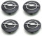 LOOFSAF 4 Stück Radnabenkappen für Opel Astra H G J Insignia Mokka Zafira Corsa 64MM, Nabendeckel Nabenkappen Felgendeckel Felgenkappen Radnabenabdeckung Radnabendeckel