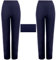 2 Pack Womens Straight Leg Trousers Finely Soft Ribbed Stretch Pull On Ladies Pants Casual Full Elasticated Waist Bottoms (Navy 16/29)