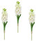 MSUIINT 3PCS Artificial Hyacinth Flowers Bouquet Silk Flowers, Faux Snapdragon Flower for Fence Restaurant Banquet Wedding Simulation Table Vase Decor