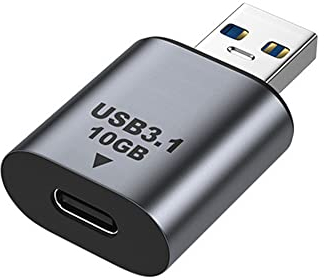 NFHK Adaptateur de données USB-C USB 3.1 type C femelle vers USB 3.0 A mâle 10 Gbit/s pour ordinateur portable, tablette, téléphone