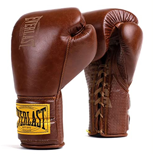 Everlast Unisex – Erwachsene Boxhandschuhe 1910 Classic Trainingshandschuhe, Braun, 16oz