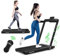 COSTWAY 2 in 1 Laufband klappbar 2,25HP, Walking Pad unter dem Schreibtisch mit APP, Bluetooth und Fernbedienung, 1-12 km/h, Laufband für Zuhause