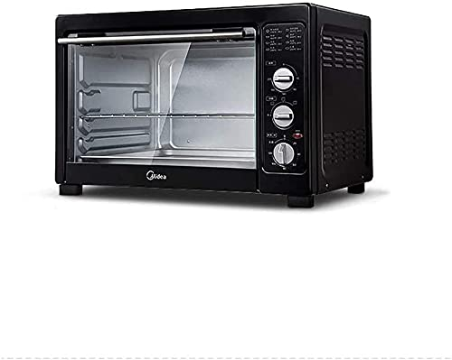 Large Capacity Household Desktop Electric Oven Small Black Baking Cake Oven Multifunctional Independent Temperature Control Oven 38L Mini Ovens Useful