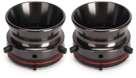 Nab Hub Adapter, 2 Stück Poliertes Aluminium, Universalladegerät für Tonbandgerät Studer Akai, Grau