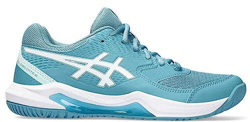 ASICS 1042A237-400 Gel-Dedicate 8 Women GRIS Blue/White UK 3.5