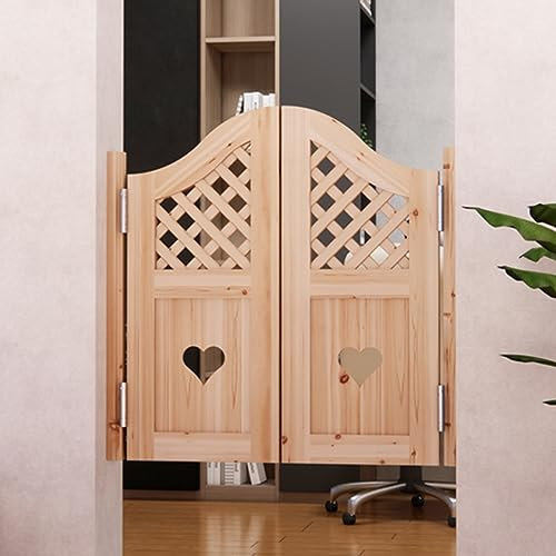 Porte Saloon Portes Battantes de Saloon Vintage Portes de Café, Porte Western à Loquet en bois Non Peint pour Porche Intérieur, Portes de Salon de Café Robustes avec Charnières en Métal ( Size : W70xH