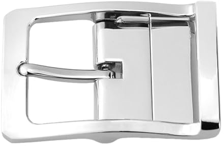 Sharplace Gürtelschnalle Herren, Ersatzschnalle Legierung, Single Prong Rechteckigen Pin für Männer Frauen Gürtel, Silber