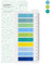 Haftnotizen in Ordinate 200 Stück Transparente Klebezettel, Haftstreifen, Haftmarker, selbstklebend, für Büro, Schule und Markierungen (H - 200 Stück Enchanted Forest)