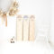 wunderwunsch® - Personalisierte Messlatte Kind Holz zum Kleben oder Aufhängen - Skala 70-140cm - Süße Dekoration für Baby- & Kleinkinderzimmer (blau)