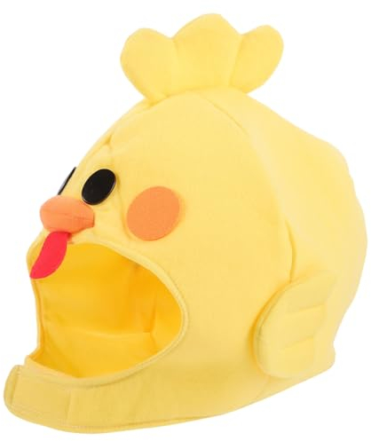 Cabilock Hühnerstirnband Kükenhut Kükenmaskenhut Zum Verkleiden Tiermaskenhut Plüschtierhut Plüschkükenmaskenhut Kükenmaskenhut Für Kinder Kükenmaskenhut Für Party Kükenmaskenhut