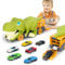Lidasen Dinosaur Swallowing Truck Toy Age 3+ for Kids, Monster Tyrannosaurus Rex Transport Car with 6pcs Mini Car, Fine Motor Skills Training Toy, Scene Storage, Vehicle Gift for Boys Girls Ages 3+