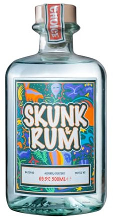 SKUNK Rum | Bewusster weißer Rum | Perfekt für Cocktails, Mojito, Daiquiri | 500ML - 69.3% ABV