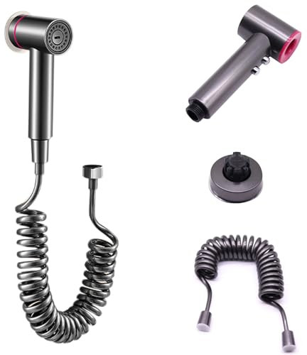 Bidet Handbrause für Toilette, WC Dusche, Einstellbar Bidet-Handbrause Duschsprüher, Duschkopf Set Mit 3m Brauseschlauch und Schnapphalterung, Hand Bidet Sprayer für Haustiere, Badezimmer, 1 Set