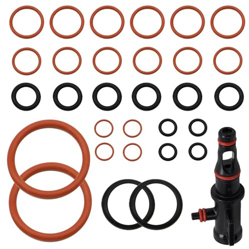 30Stück Dichtung O-Ringe für Philips Saeco Dichtungsringe Brühgruppe Silikon O Ringe Set Wartungssatz Kaffeemaschine Dichtung für Supportventil Dampfventil Auslaufventil Kaffeevollautomat Ersatzteile
