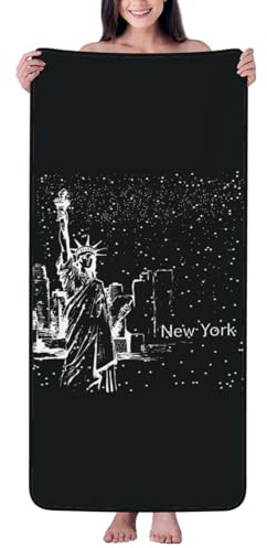 Badetücher, New York City1 Duschtücher für Badezimmer, sehr saugfähig, weich, groß, Badetuch, Badetuch, Badetuch, Badetuch, Badetücher, 68 x 140 cm