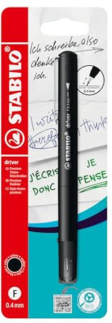 STABILO dr!ver - Premium Fineliner - Fine - Pack of 1 - Black
