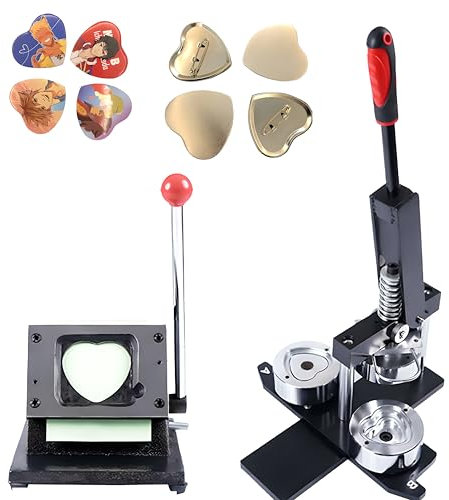 DIY Custom Pin badge Maker, 57 * 54mm Badge Maker Machine Button Maker, with 100 PCS Accessories & Cutter, Metal Badge Press Kit Badge Making kit, Multiple Size Make your own Badges