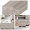 Warmiehomy Marble Tile Stickers 60x30cm 10Pcs Thicken Self Adhesive Wall Tiles Waterproof,Peel and Stick on Vinyl Marble Tiles for Living Room Bedroom Bathroom Kitchen Splashback,Brown Crackles