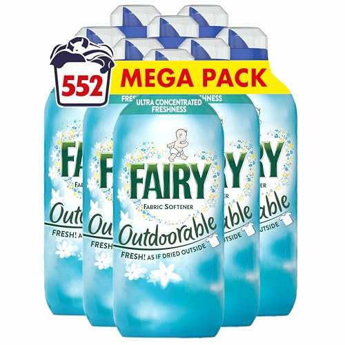 Fairy Outdoorable Conditioner, 552 Washes, Ultra Concentrated Formula For Sensitive Skin, Dermatologically Tested, Fairy Softener, Liquid Softener - Household Supplies