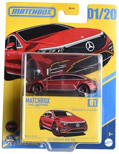 Matchbox 2022 Mercedes Benz EQS rot 1/20