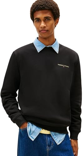 Tommy Jeans Herren Sweatshirt Linear Rundhalsausschnitt