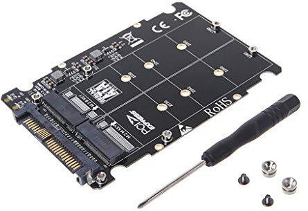 Adattatore M.2 SSD a U.2 M2 SATA NVMe Key B/M NGFF SSD a PCI-e U2 SFF-8639