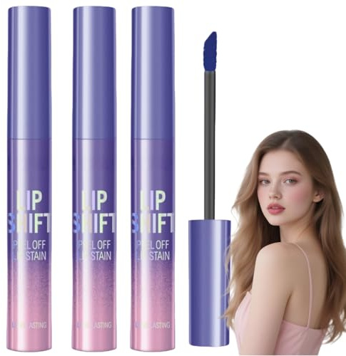 3PCS Lip Stain Peel Off Set, Peel Off Lip Liner Stain Tat/too, Long Lasting Waterproof Lip Tint Peel Off, Matte Lip Peel Off Stain, Versatile Multi-Use Lip Tat/too Peel Off, Peel Off Lip Stain