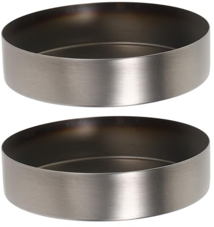 DECOMELODY 2 Stück Duscharm Abdeckung aus Edelstahl und Ästhetisch Einfache und Elegante Rohrspaltabdeckung für Duschen und Bäder