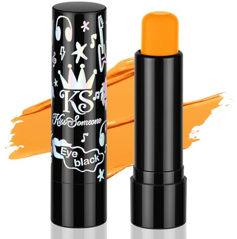AYBUY Pintacaras Corporal y Facial, Palitos Pintura facial en barra, Al Sudor, Impermeable, Palos de Pintura Corporal no tóxico de alta pigmentación para Halloween Cosplay Militar Carnaval (Naranja)