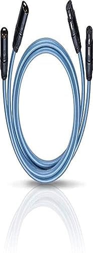 OEHLBACH Series 2 X - High-End Audiokabel mit XLR-Stecker (Made in Germany, HPOCC, für CD-Player, Vor-/Endstufe) - 2 x 1,25 Meter blau