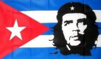 Flagge 90 x 150 : Kuba mit Che Guevara