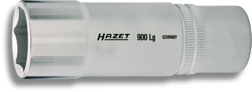 Hazet 900LG-19 Douille carré creux 12,5 mm/profil traction à 6 pans extérieurs Taille 19 longueur 85 mm
