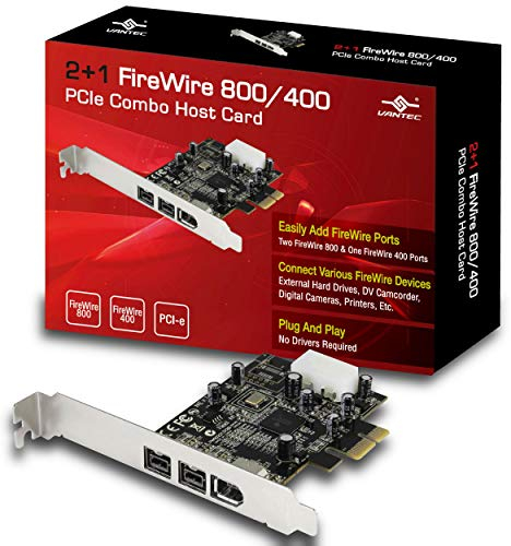 Vantec UGT-FW210 2+1 FireWire 800/400 PCIe Combo Host Card