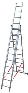 Facal 5984630 Stilo Scala in alluminio, 7,06 m, 3 rampe 11+11+11