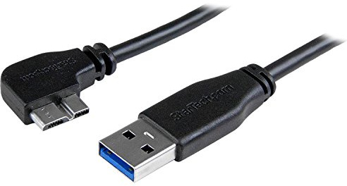 StarTech 20in USB 5Gbps Cable, USB-A to Left-Angle Micro-B (USB3AU50CMLS)