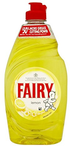 Fairy Clean and Fresh Lemon Washing Up Liquid 433 ml (Pack of 5)