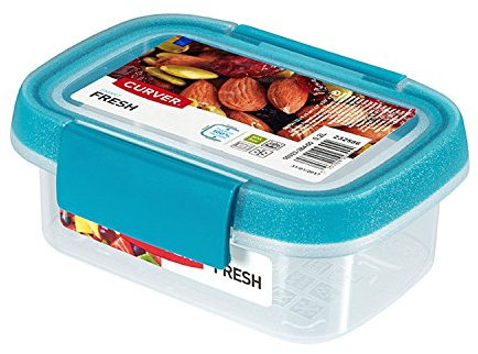 Curver 232586 Smart Fresh Palace 0,2l Kunststoff transparent/blau 12 x 9 x 6 cm
