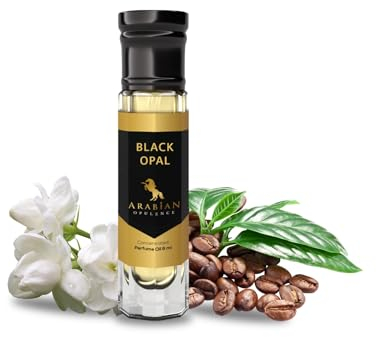 Arabian Opulence FR49 BLACK OPAL Roll-on Parfümöl | Konzentriertes Duftkörperöl | Langanhaltendes ölbasiertes Parfüm für Frauen | Reisegröße alkoholfreies sanftes Parfümölfläschchen (6ml)