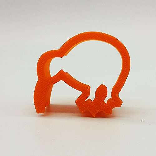 Kiwi Ausstecher, 5cm / 8cm / 10cm / 12cm Größe, 25mm tief (8cm)