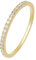 Zakk Eternity Ring Damen Ewigkeitsringe Vorsteckring Schmal Silber 925 Zirkonia Gelbgold Vergoldung Verlobungsringe Eheringe Trauringe Memoire Ring(Gelbgold,55 (17.5))