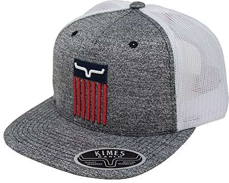 Kimes Ranch Cody Adjustable Snapback Trucker Cap Grey/Navy