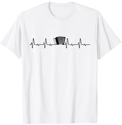 Herzschlag Akkordeon EKG - Akkordeonspieler T-Shirt