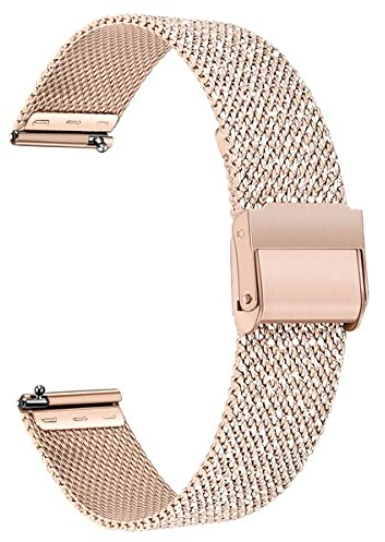 TRUMiRR Kompatibel mit Galaxy Watch5 40mm/Watch 4 40mm Armband,Mesh Gewebte Edelstahl 20mm Uhrenarmband Metall Armband für Samsung Galaxy Watch Active2