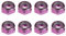 Harilla 8 Stücke Heavy Duty Achsmuttern Kingpin Muttern Ersatz für Skateboard Longboard LKW Muttern Farbe Optional - Lila