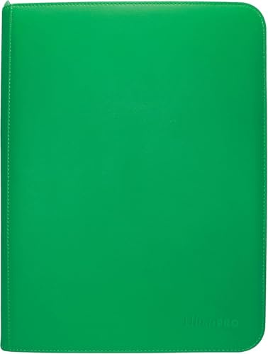 UP - Vivid 9-Pocket Zippered PRO-Binder: Green